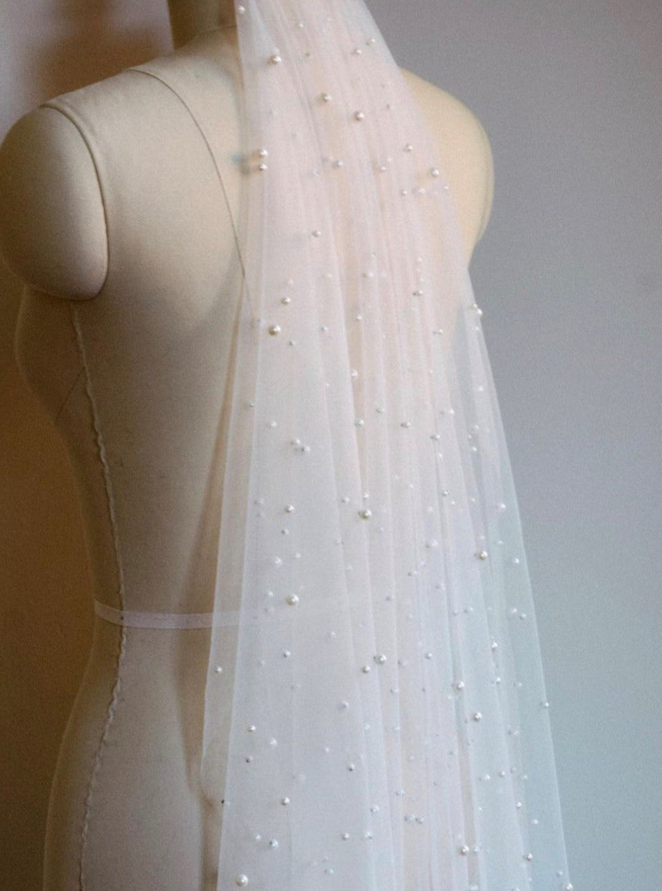 Ivory Pearl Embellished Tulle - Supremacy