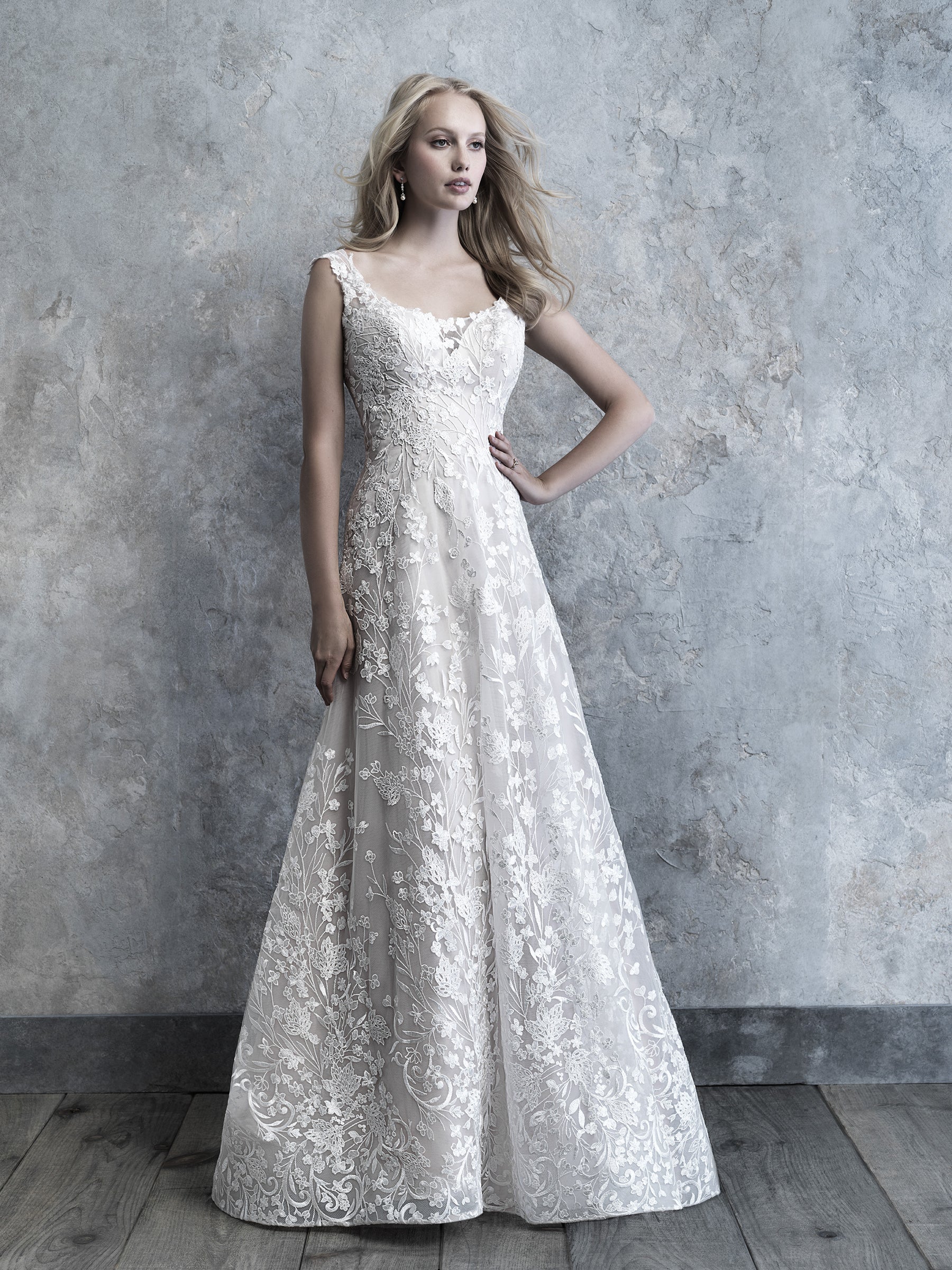 Ivory 3D Embroidered Lace - Milena