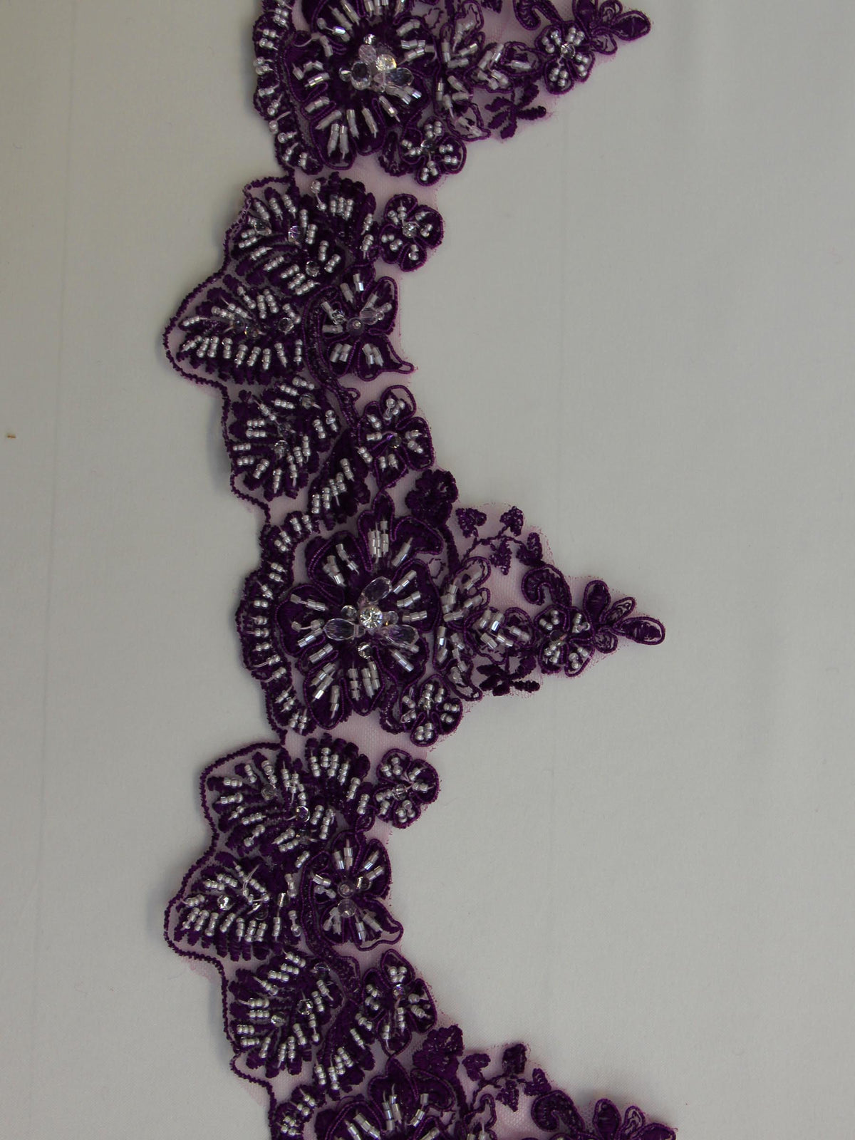 Deep Violet Lace Trim - Chelsea