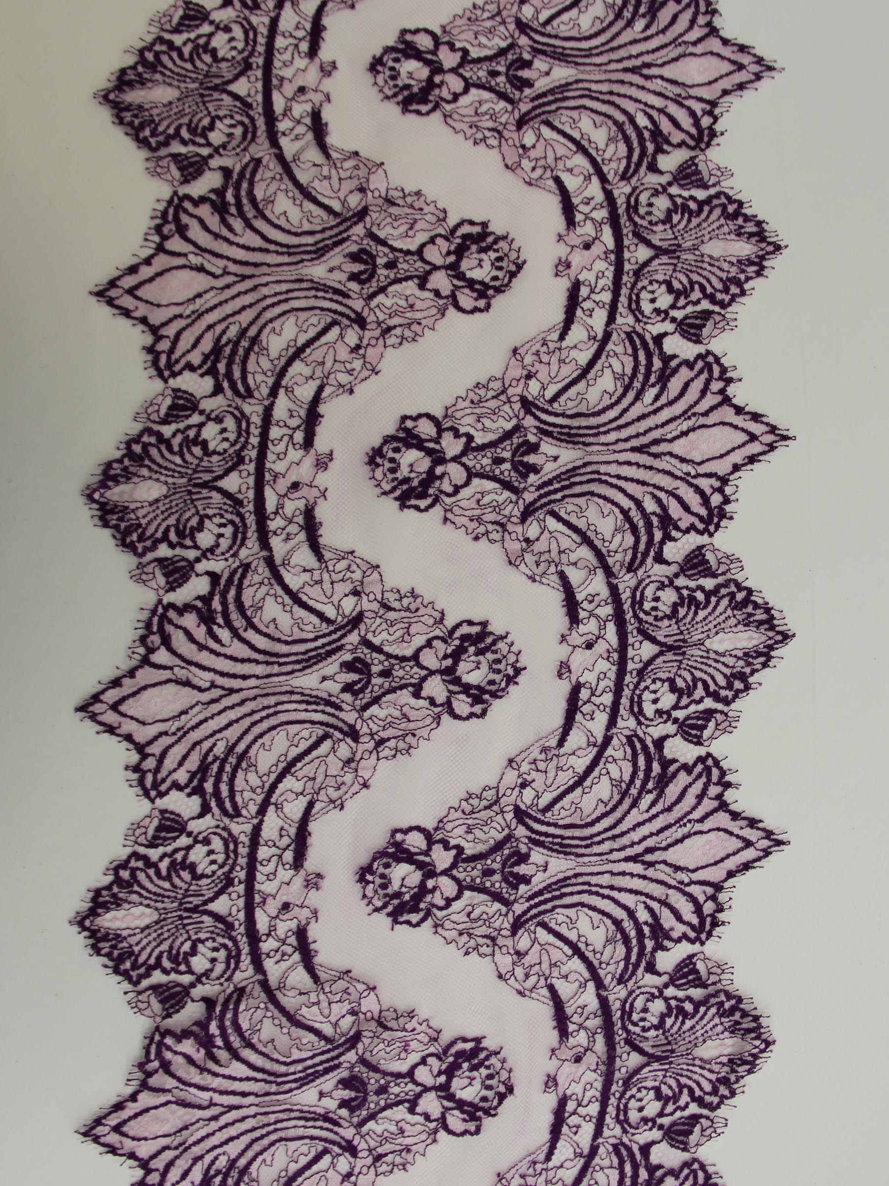 Deep Violet Lace Trim - Claire