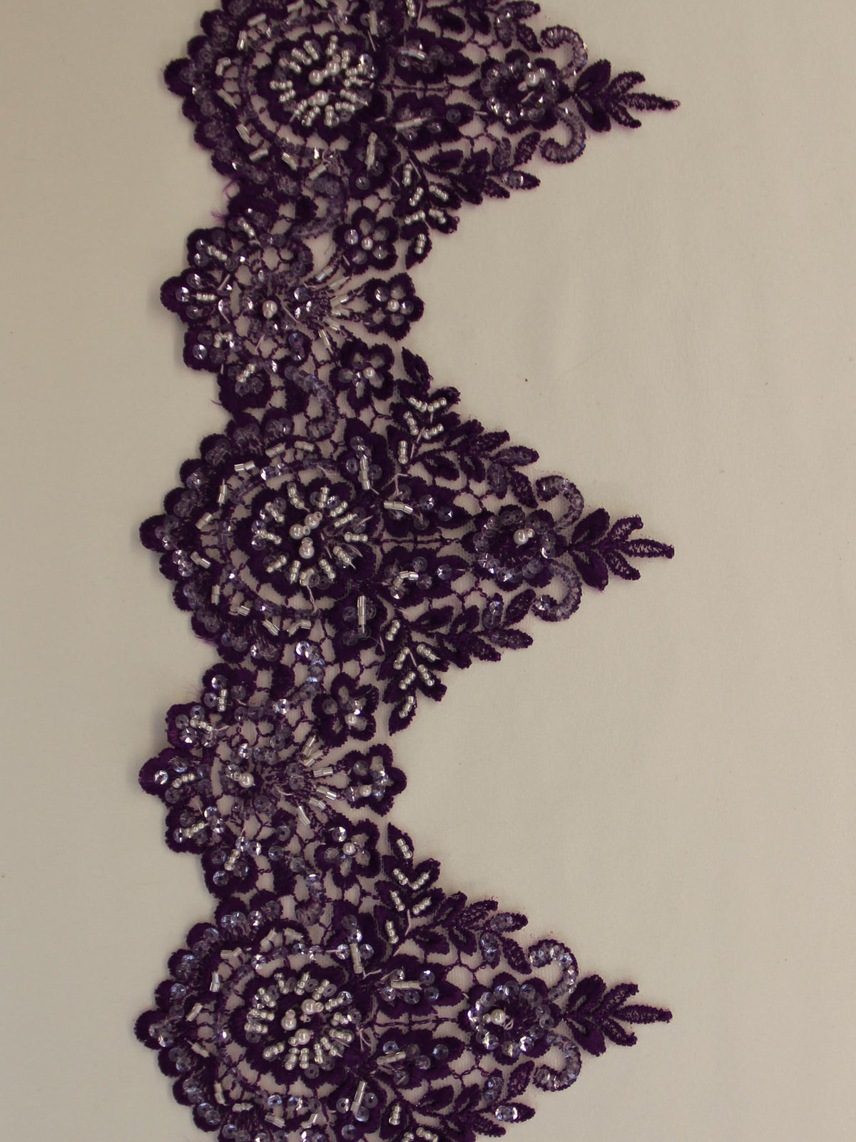 Deep Violet Lace Trim - Hazel