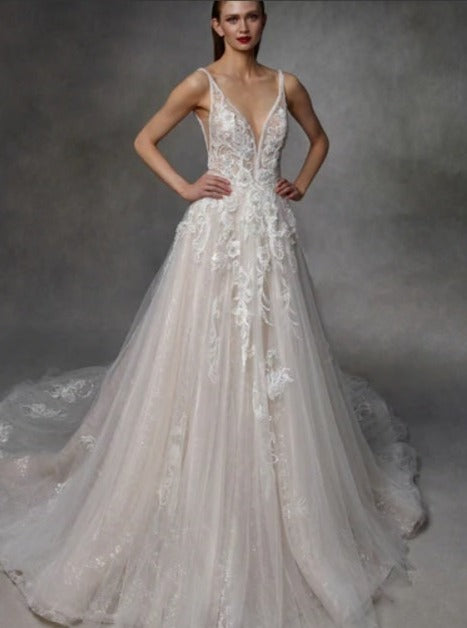Ivory Embroidered Lace - Keegan