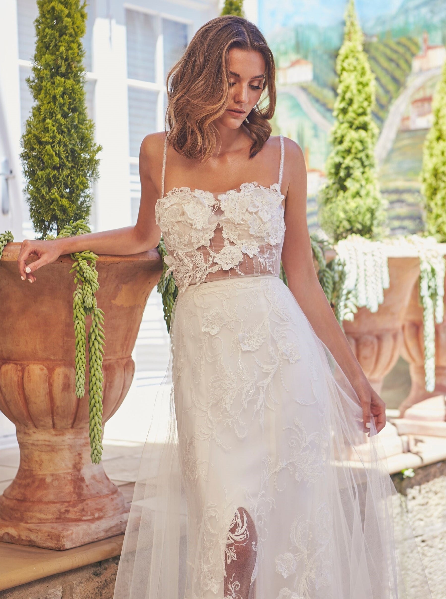 Ivory Embroidered Lace - Keegan