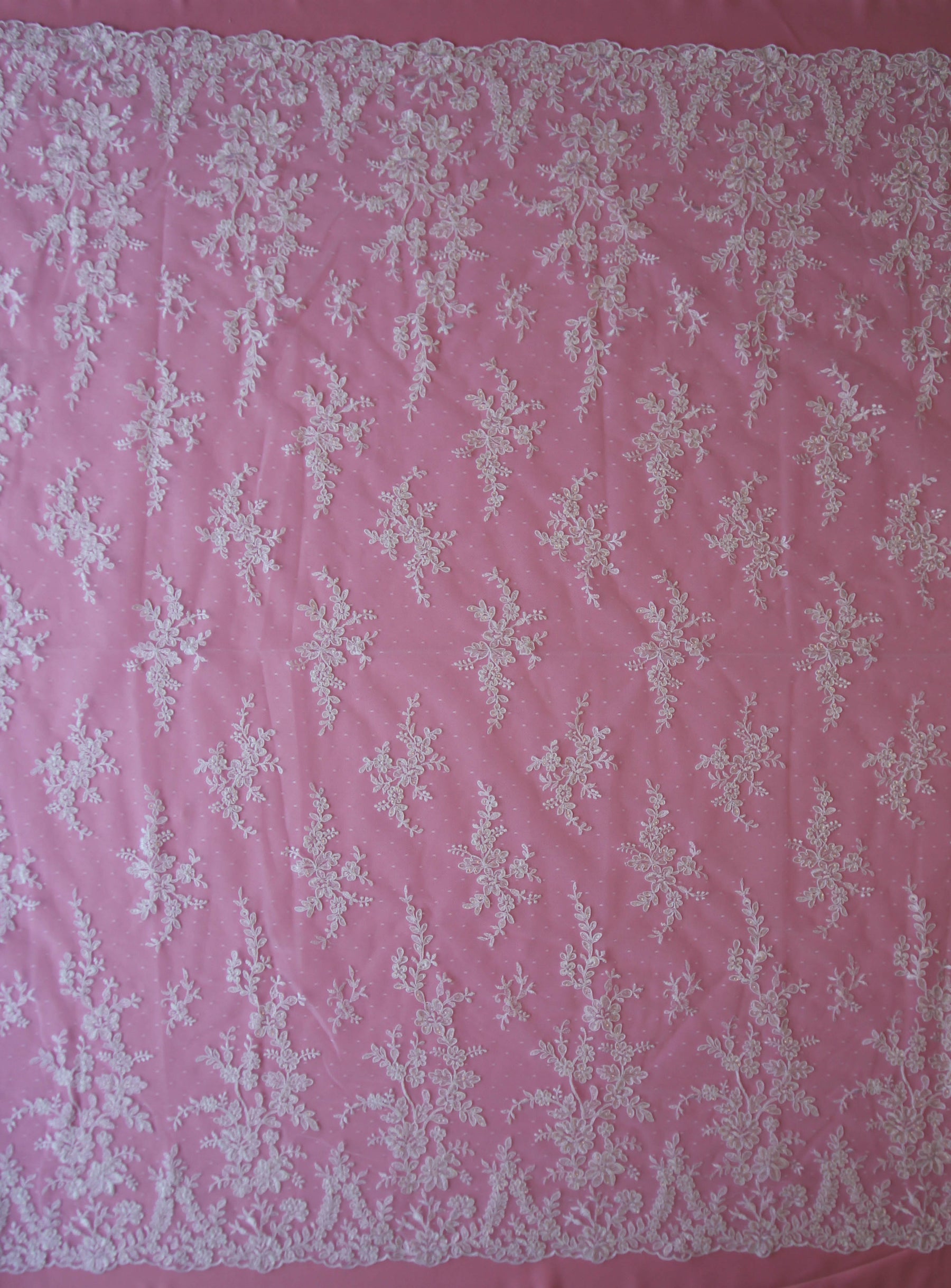 White Corded Lace - Delmira