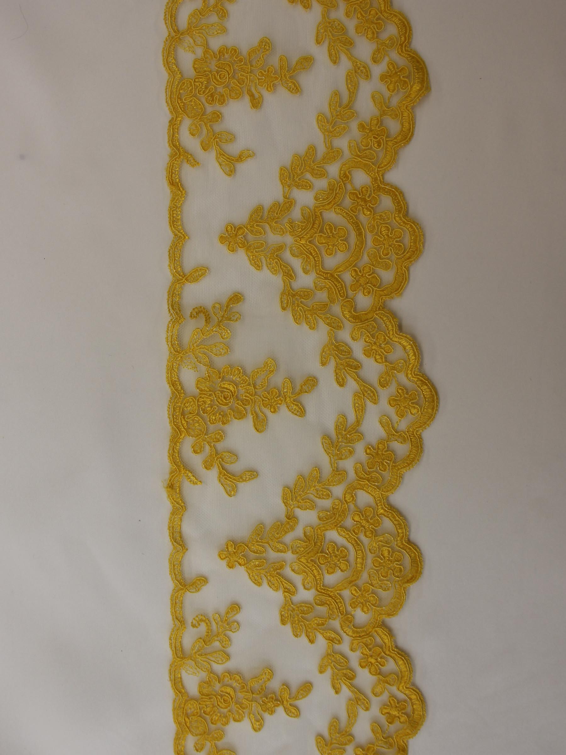 Sunflower Yellow Lace Trim - Kansas