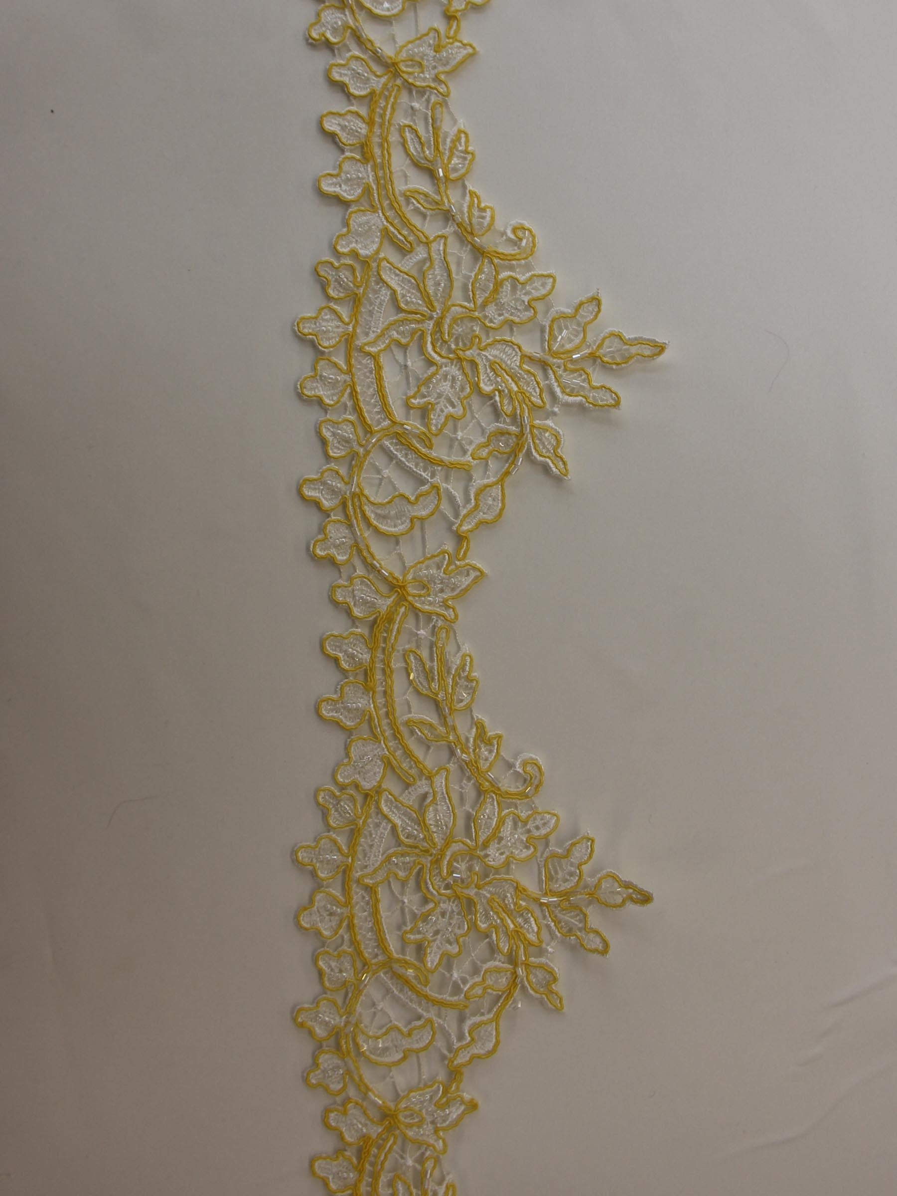 Yellow Lace Trim Chelsea