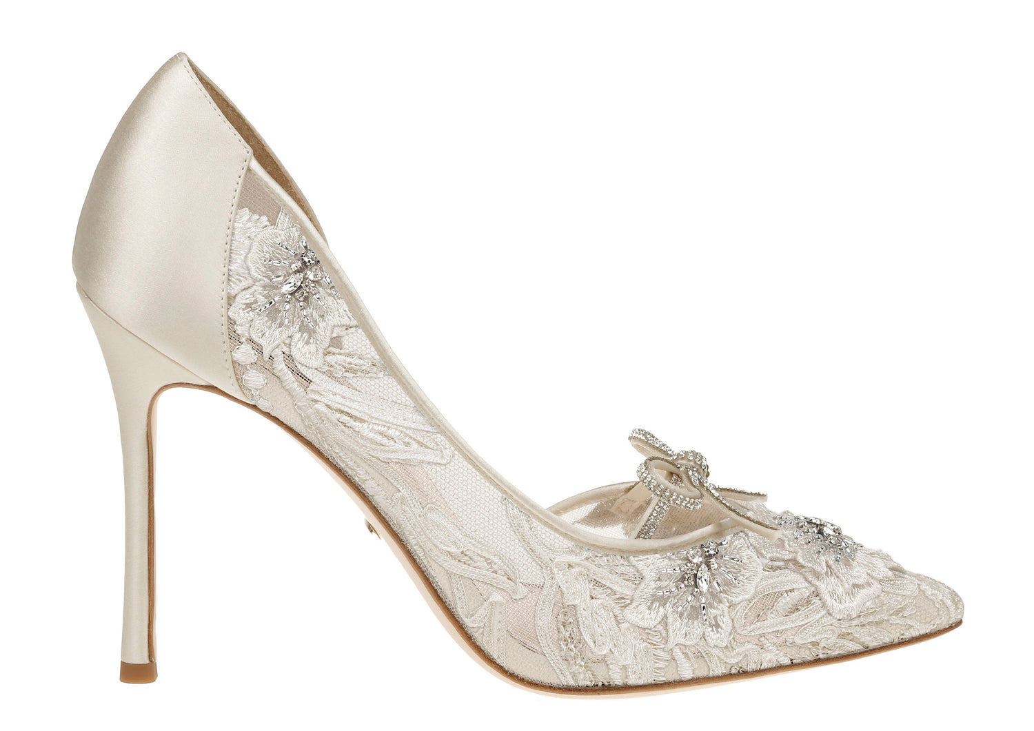 Modern Wedding shoes made using ivory lace Keegan 2
