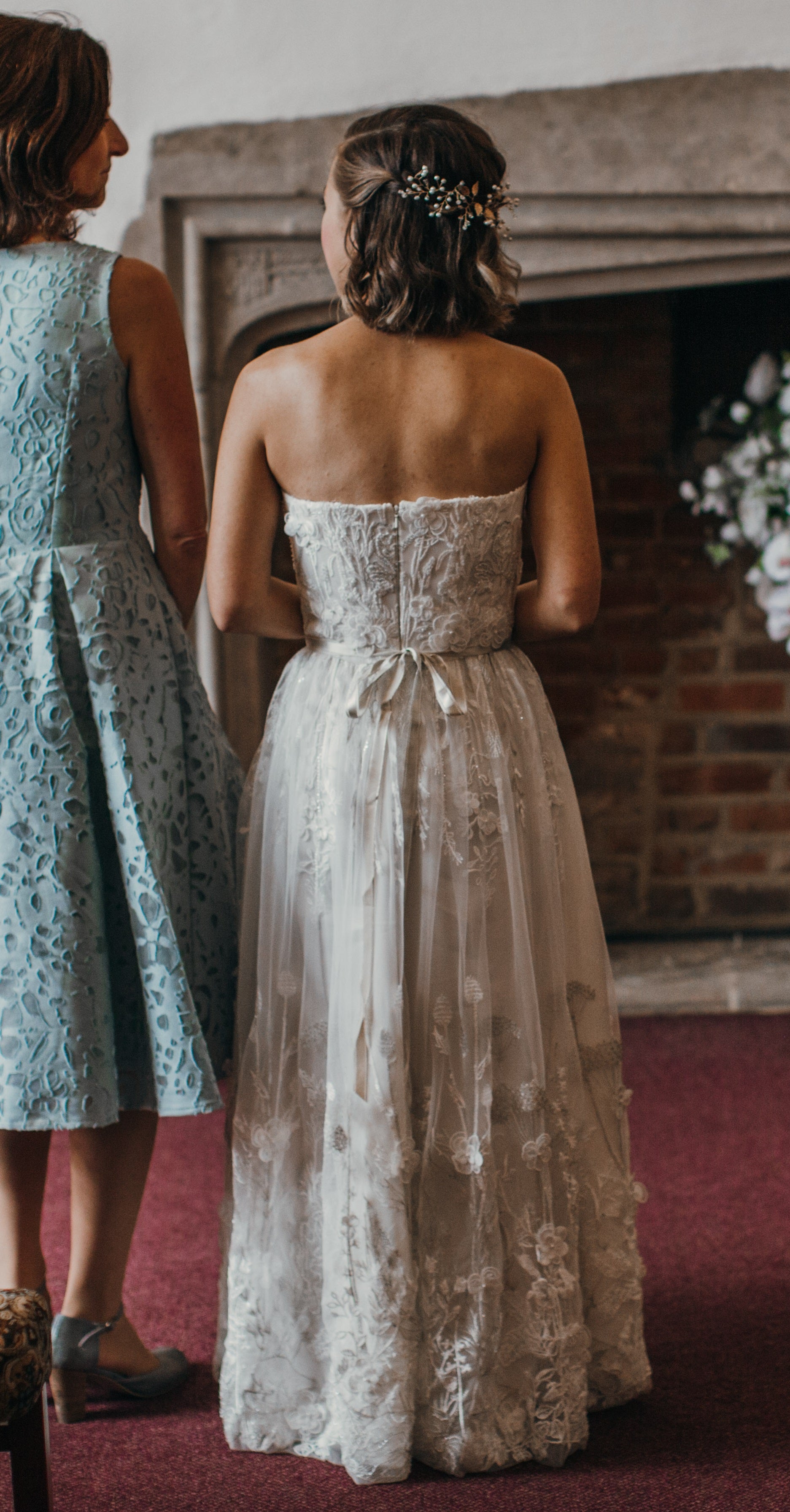 Wedding Dress featuring ivory 3d lace Fernando 1