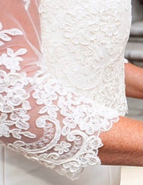 Wedding dress ivory corded lace Belinda 2