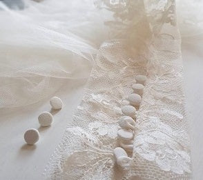 Wedding dress sleeve using ivory Chantilly lace Kate