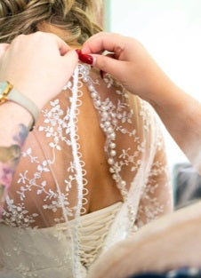 Wedding dress using beaded lace Fearne 4