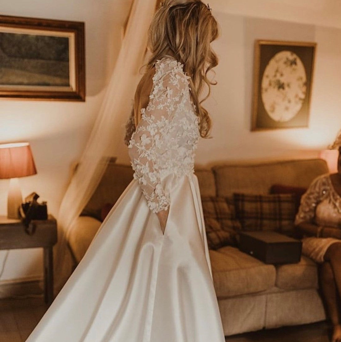 Wedding Dress using ivory lace Jordana 9