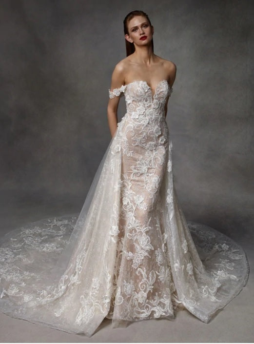 Wedding dress using ivory lace Keegan 5