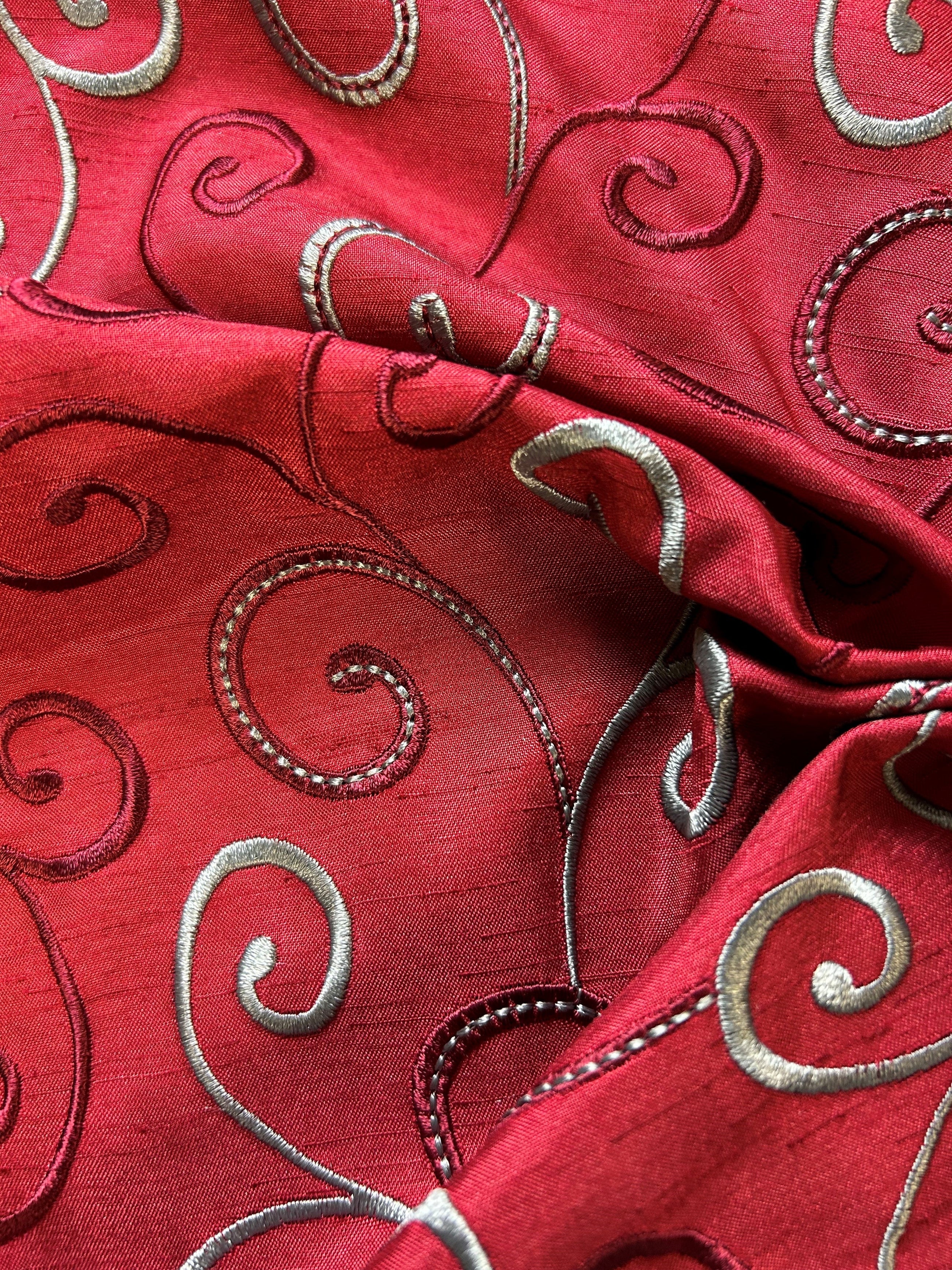 red silk dress material Red Silk Satin Fabric, 30mm, DIY Dressmaking