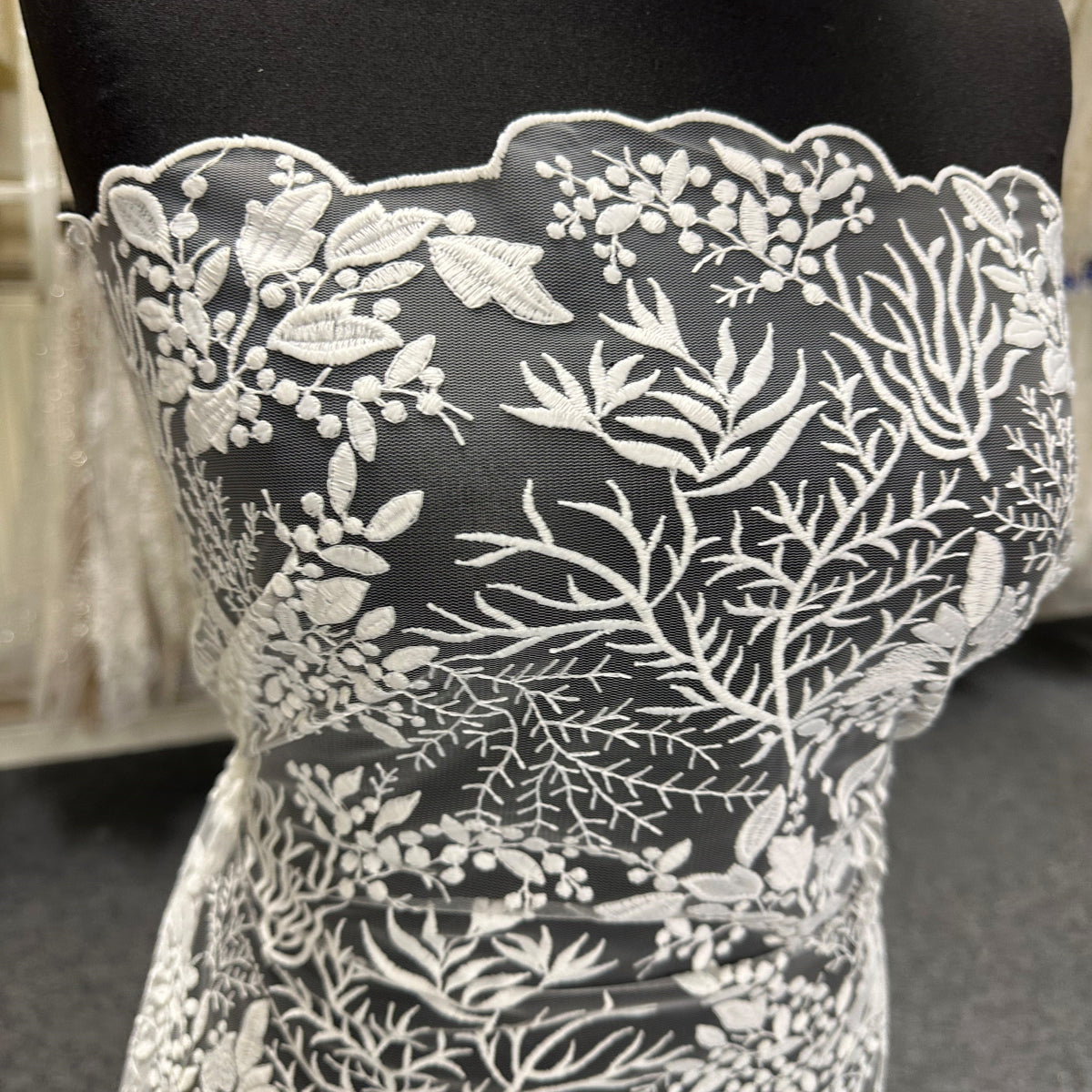 medi embroidery tulle lace dress - IndiaBR.Com