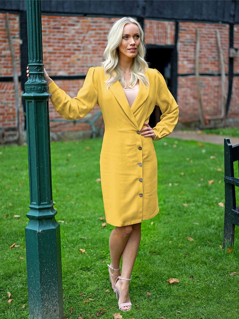 Yellow 100% Linen - P90