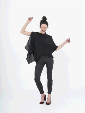 Black (69) Poly Georgette - P93