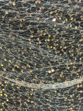 Iridescent Sequin Embellished Tulle - Earnest