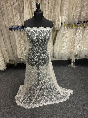 Ivory Beaded Lace - Laranjal