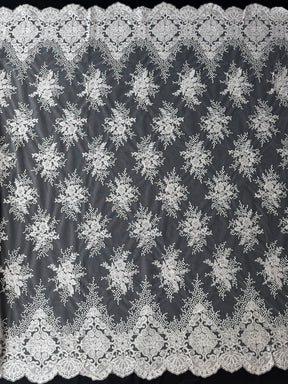 Ivory Sequin Embroidery Lace - EB3034