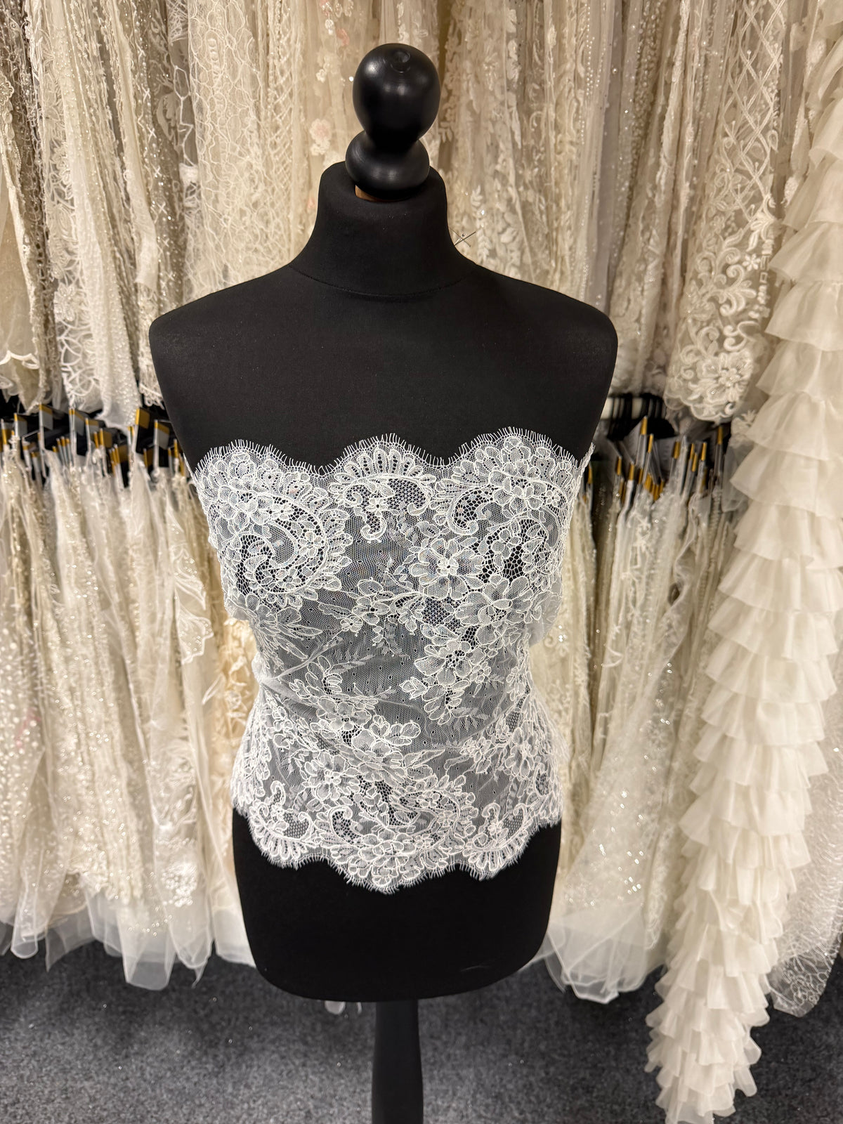 Ivory Corded Lace Trim - Lirin