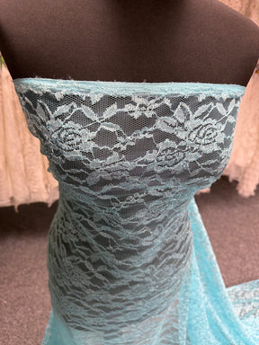 Aqua Raschel Lace - P618