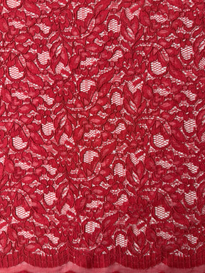 Light Wine Corded Lace - P947