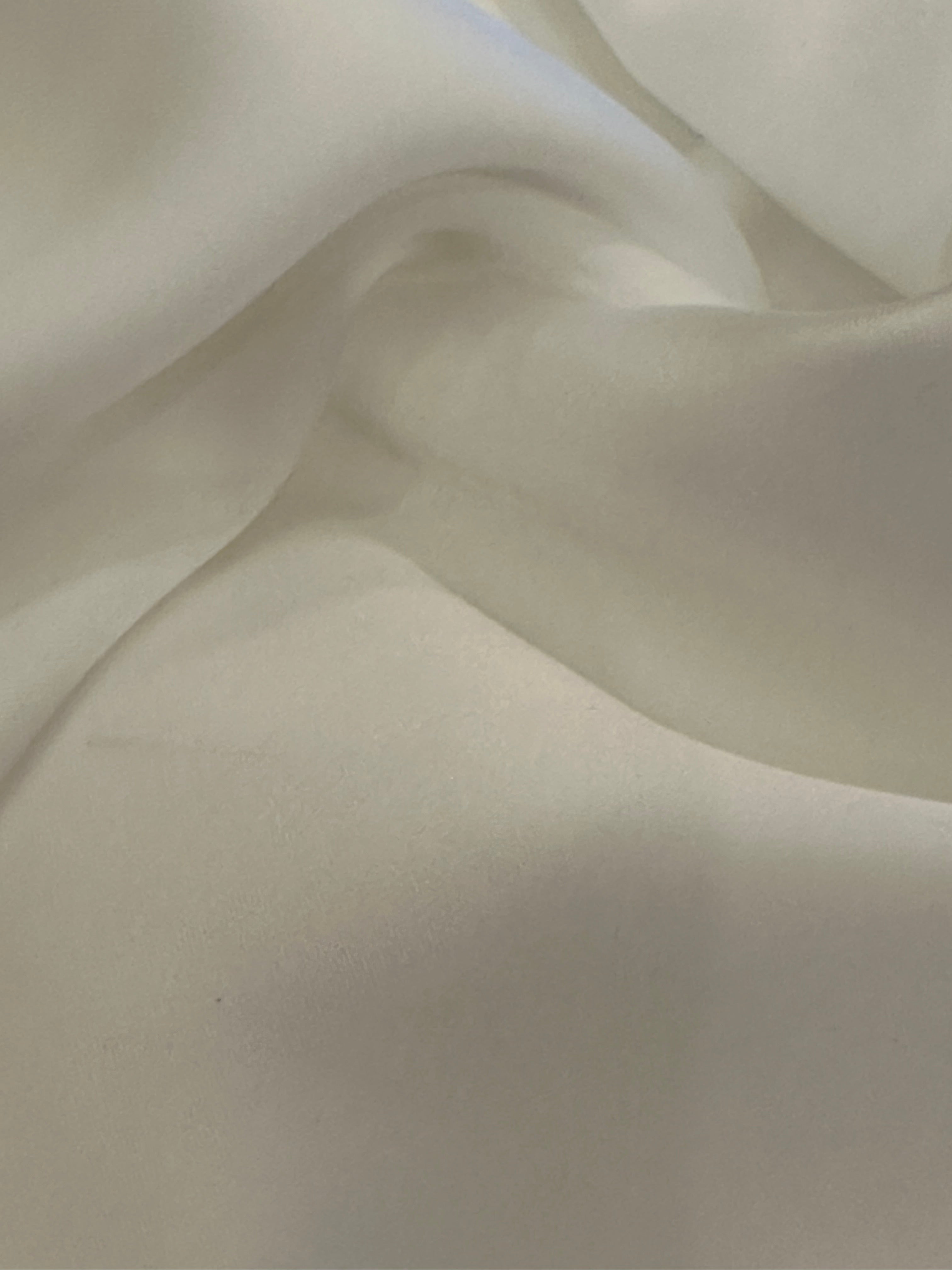 Ivory Luxury Lining Fabric - Caption