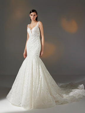 Ivory Sequin Embroidery Lace - Gosia