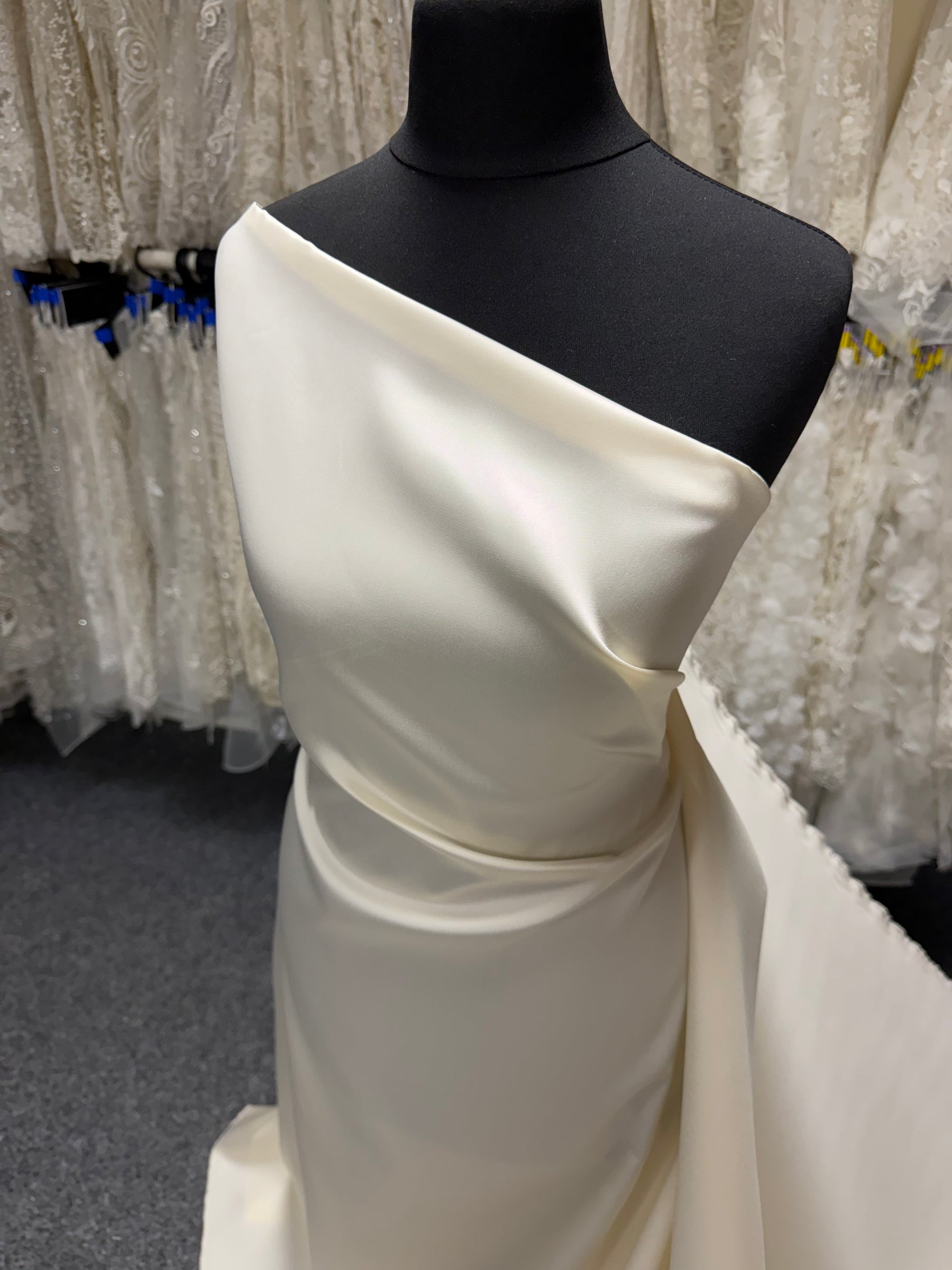 Ivory Silk Blend Soft Mikado - P608