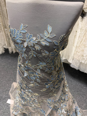 Blue Lace with Gold Cording - Kylar
