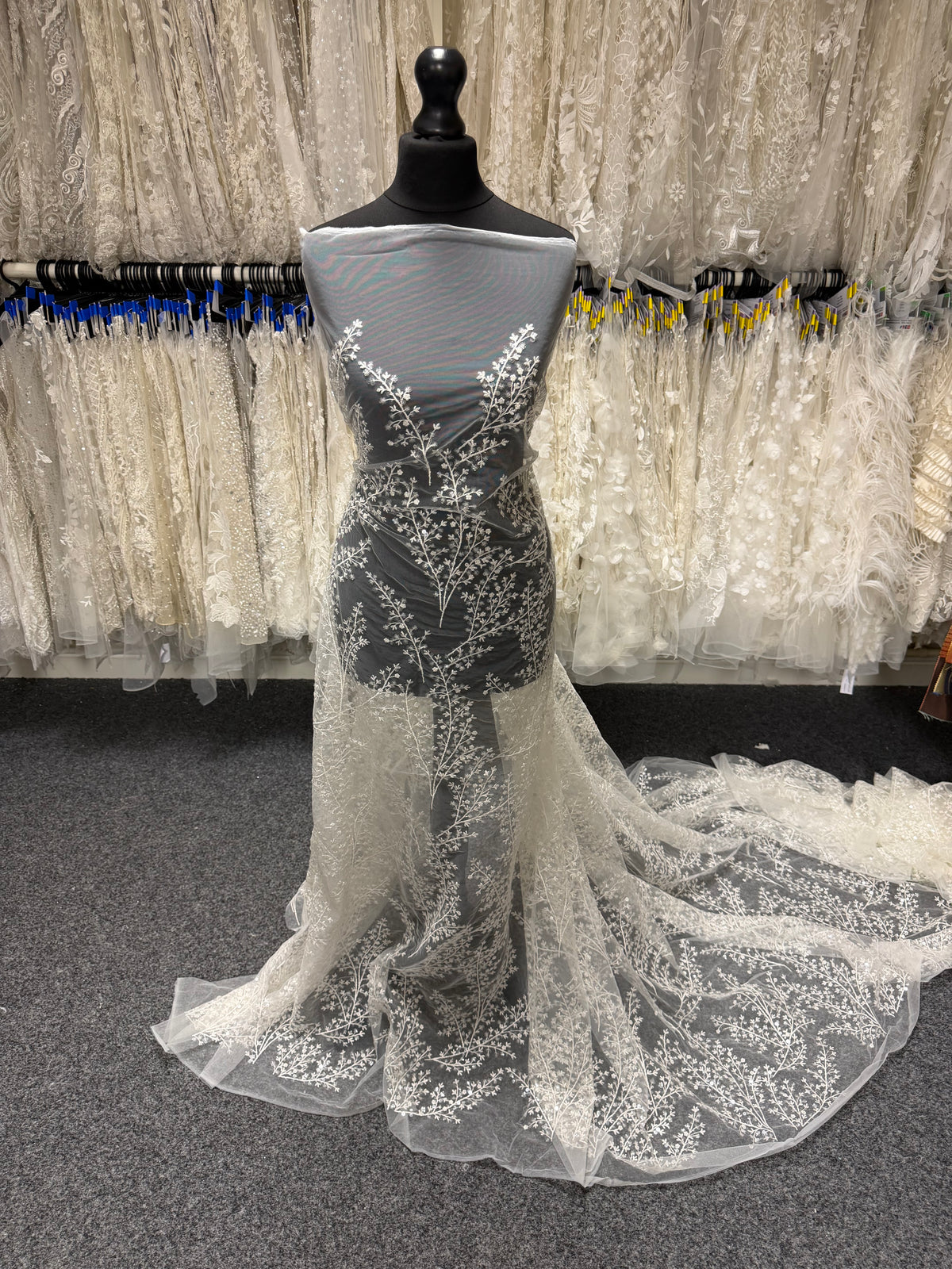 Ivory Sequin Lace - EB3065