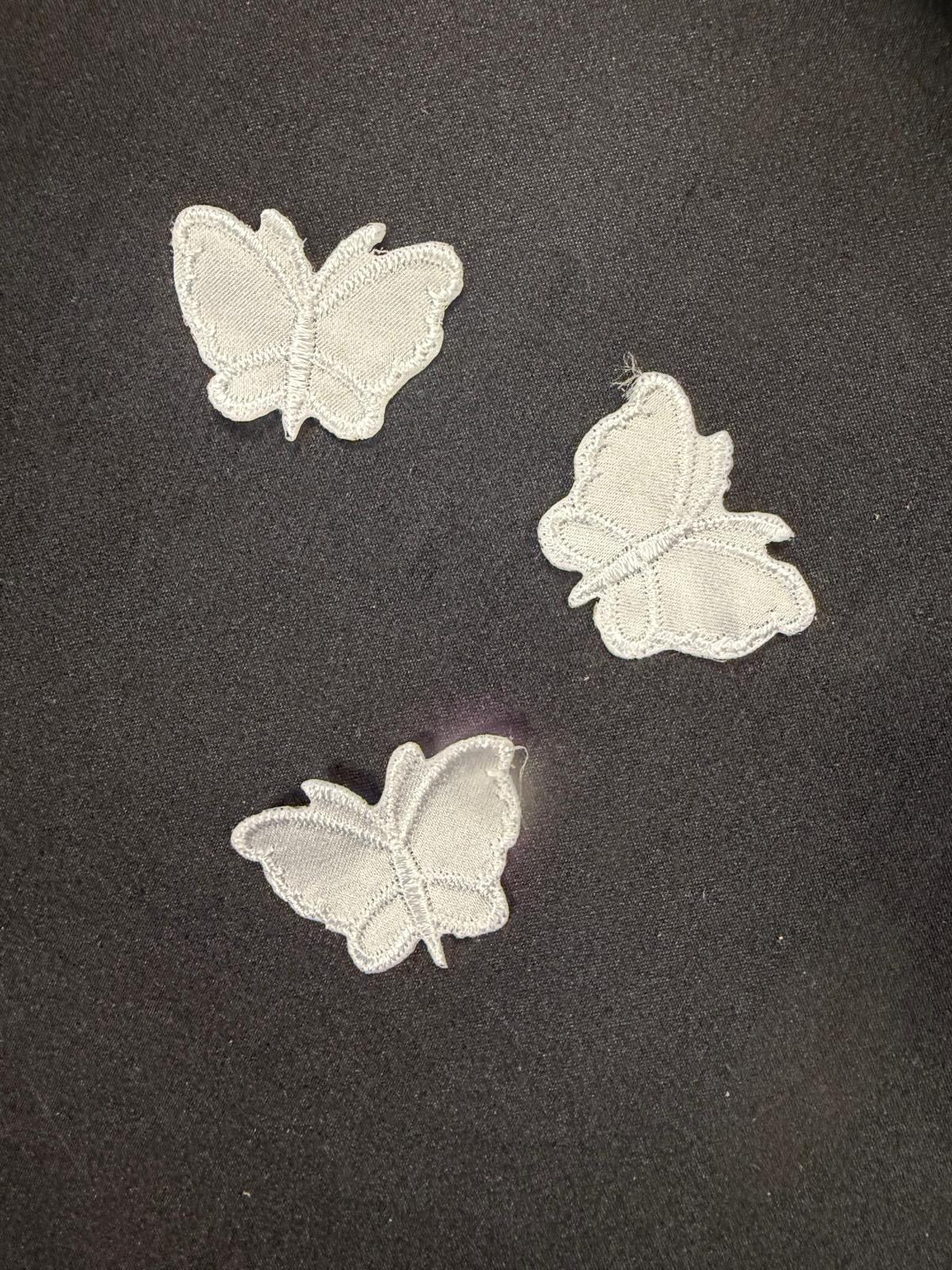 White Butterfly Applique - M4