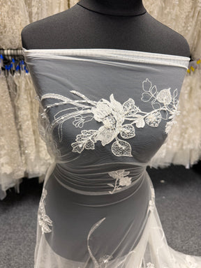Ivory Beaded Lace - Mattie