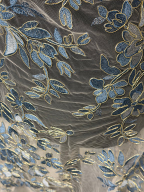 Blue Lace with Gold Cording - Kylar