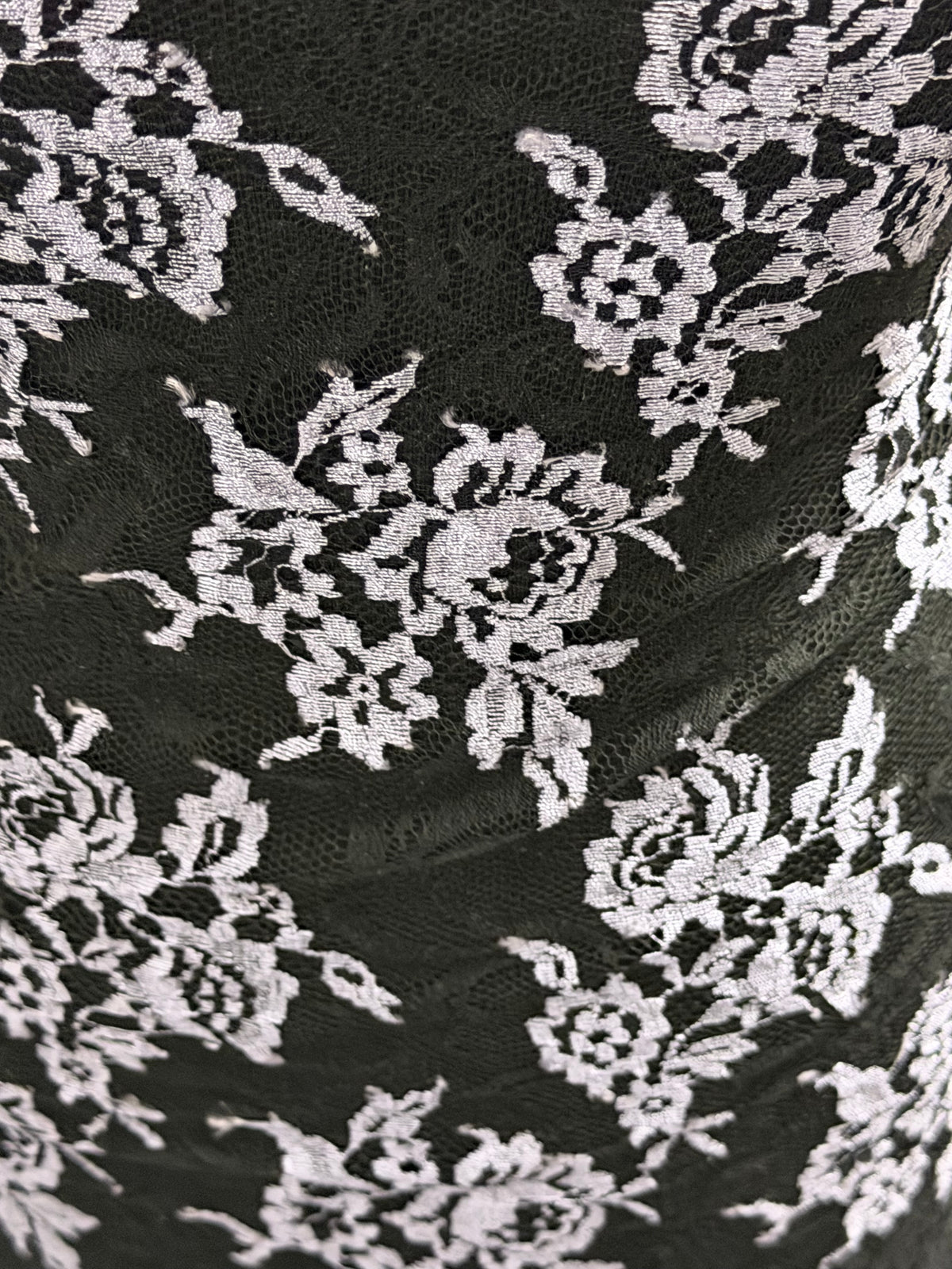 Grape & Black Chantilly Lace - P176