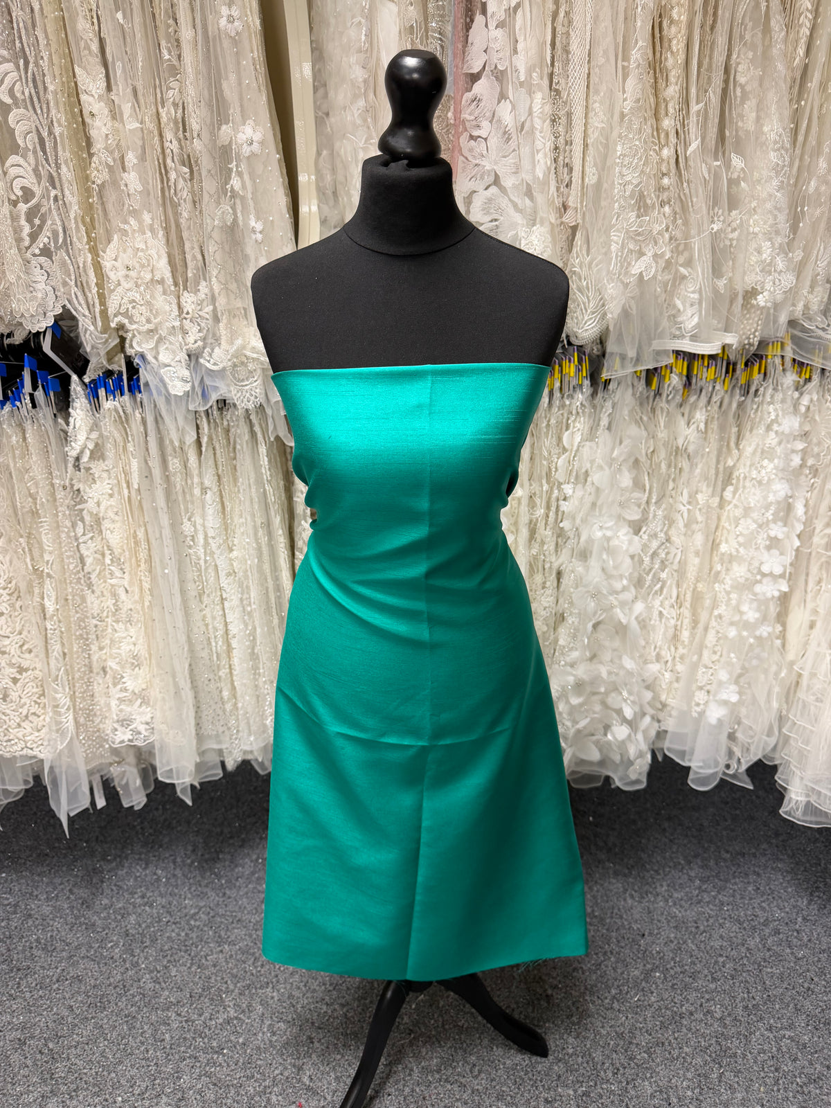 Jade Polyester Satin Backed Dupion - Clarity (P967)