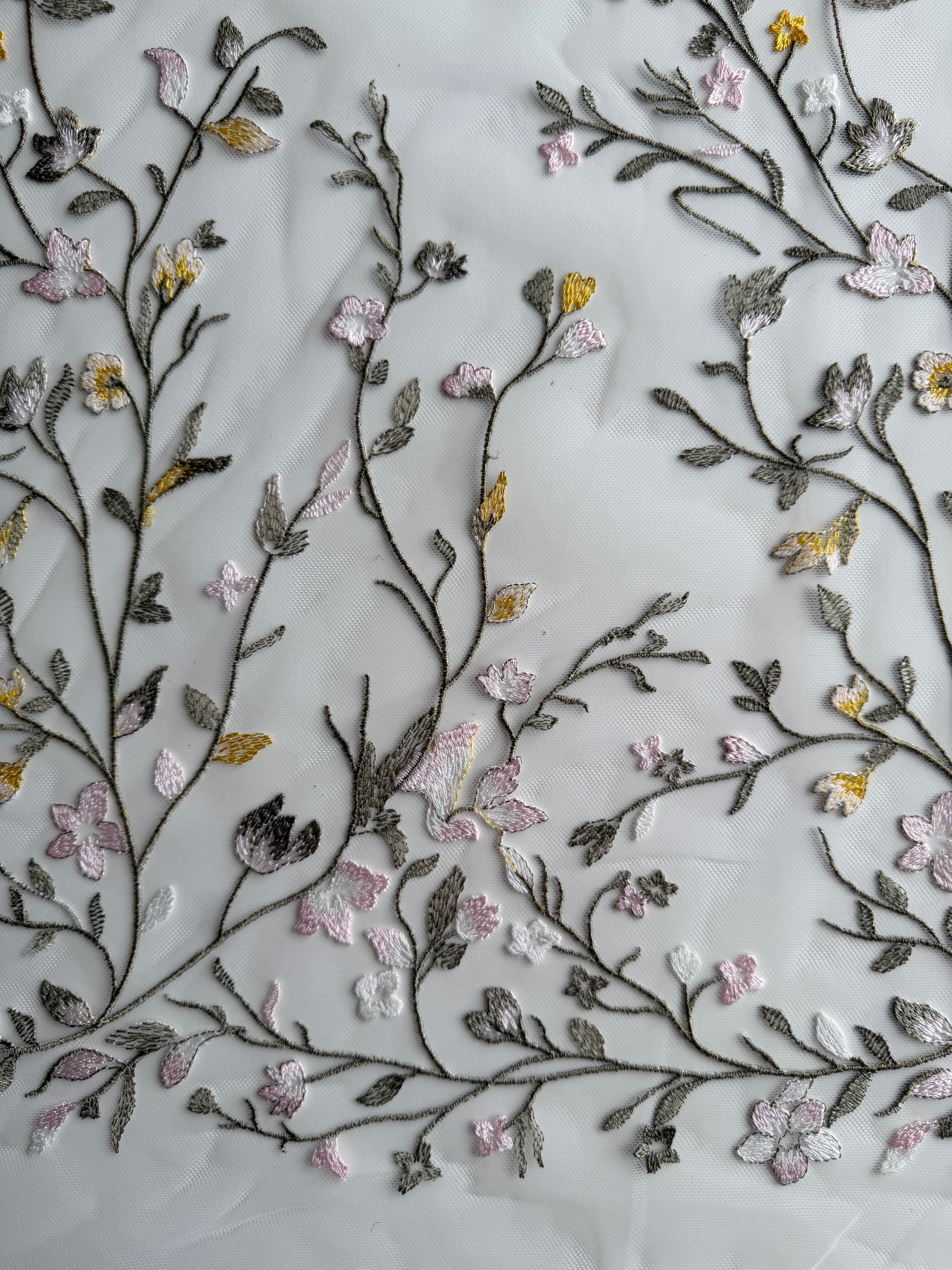 Multi-colored Embroidered Lace - Mania