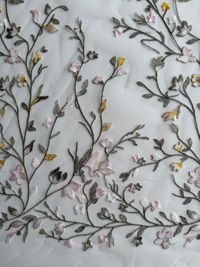 Multi-colored Embroidered Lace - Mania