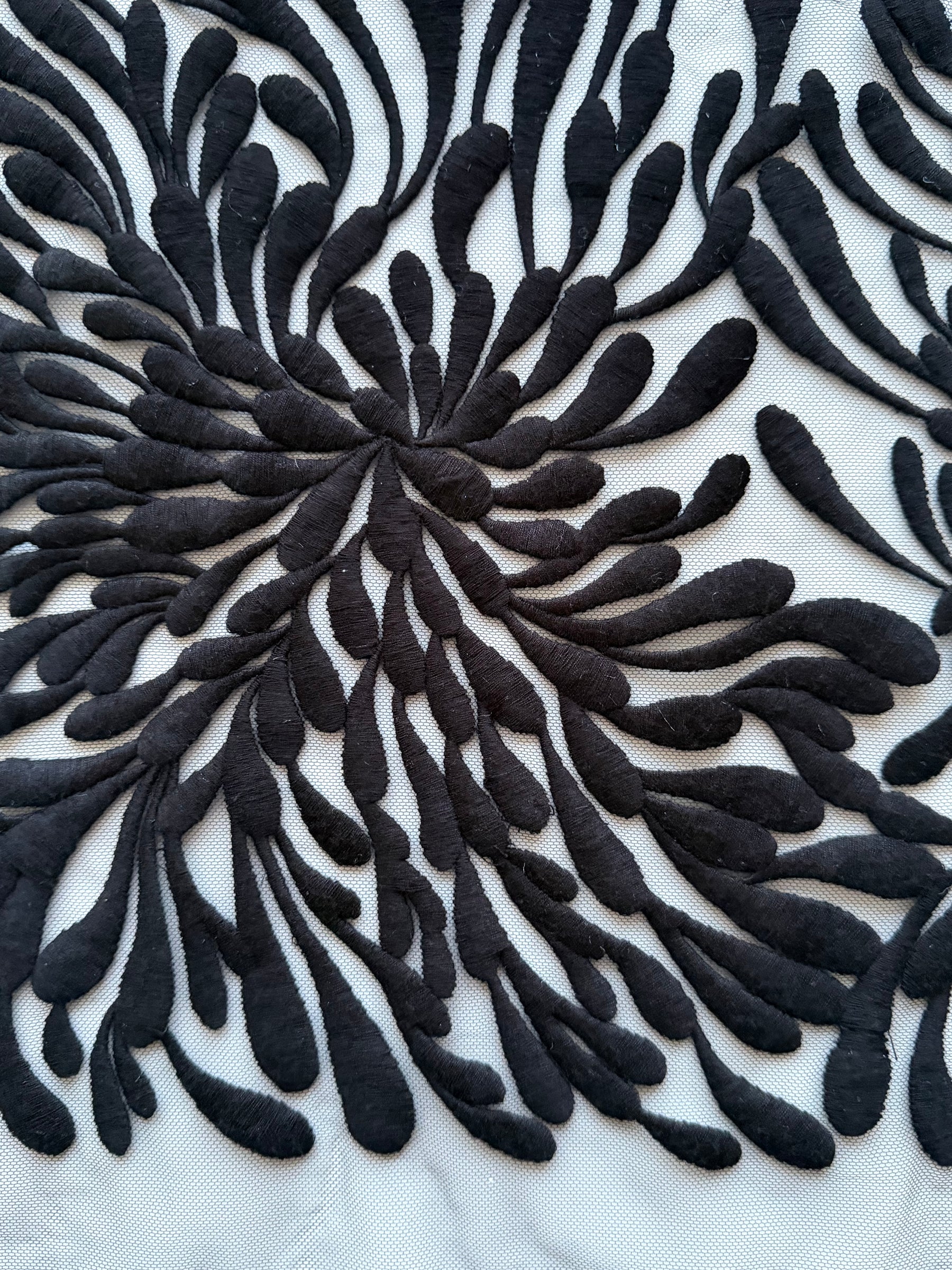 Black Embroidery Lace - EB5053