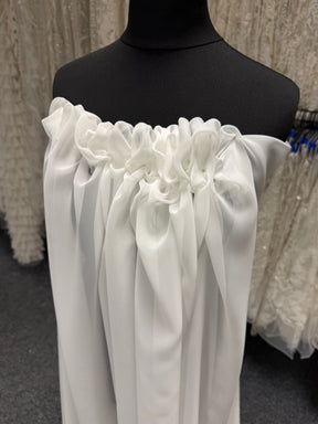 Dark Ivory Poly Chiffon - P58