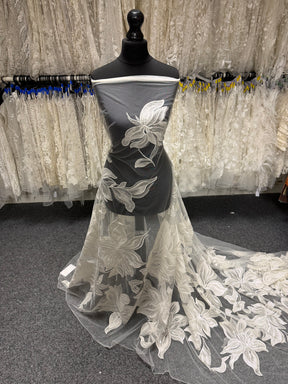 Ivory Sequin Embroidery Lace - EB3058