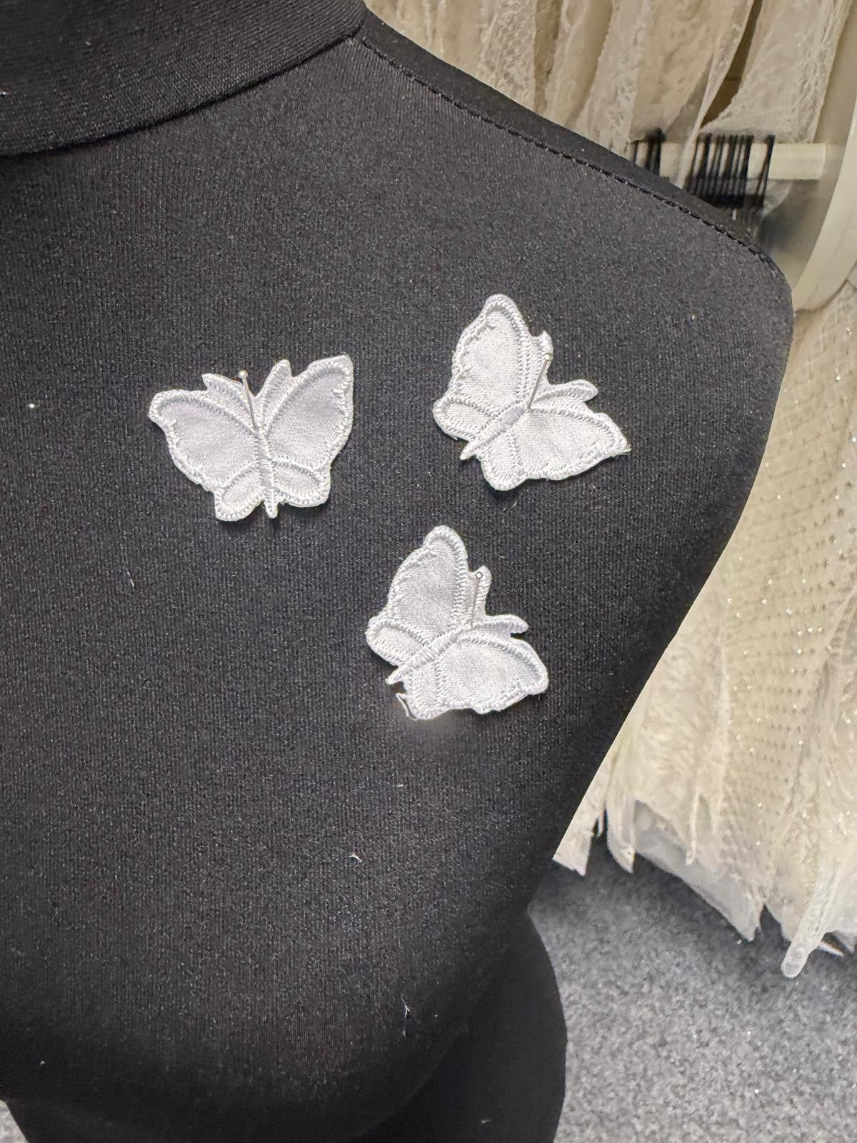 White Butterfly Applique - M4