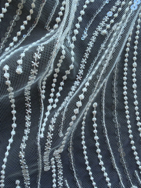 Ivory Sequin Lace - EB3011