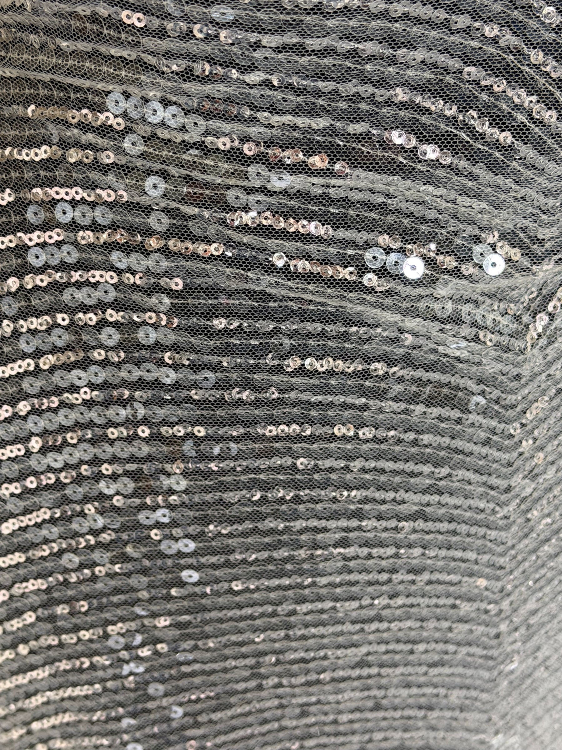 Ivory Embroidered Sequin Tulle – EB3020