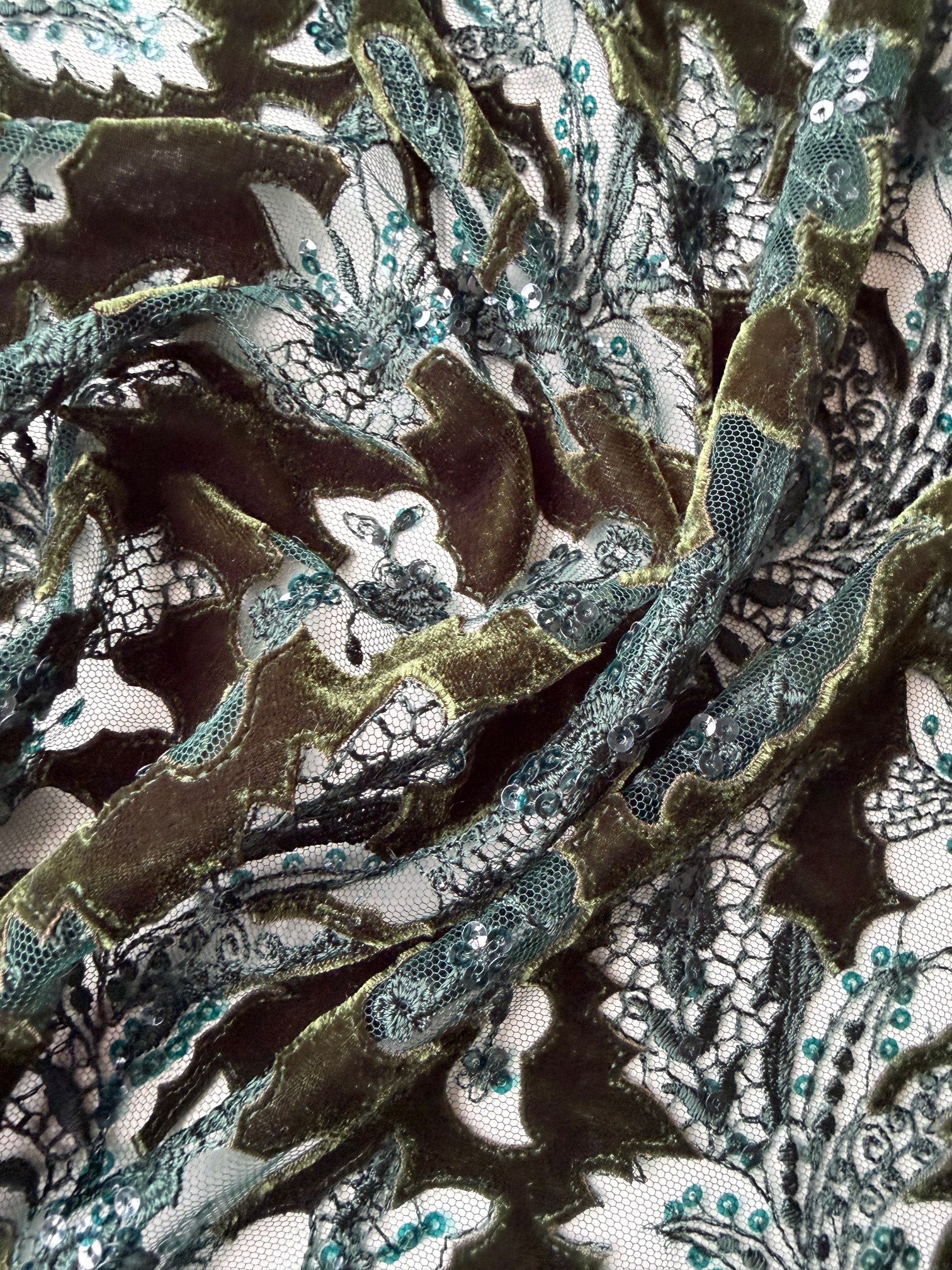 Forest 3D Velvet Lace - EB3023