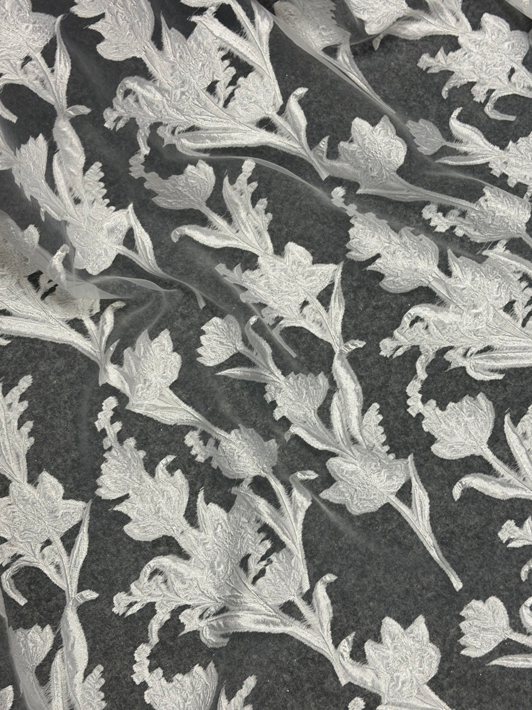Ivory Jacquard coupe Filé - Banks