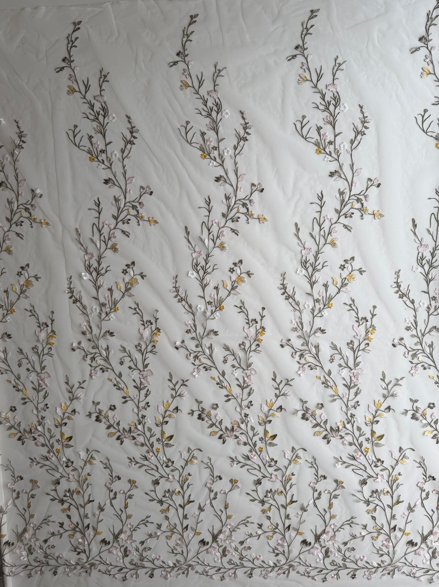 Multi-colored Embroidered Lace - Mania