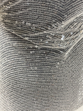 Baby Blue Embroidered Sequin Tulle – EB3020