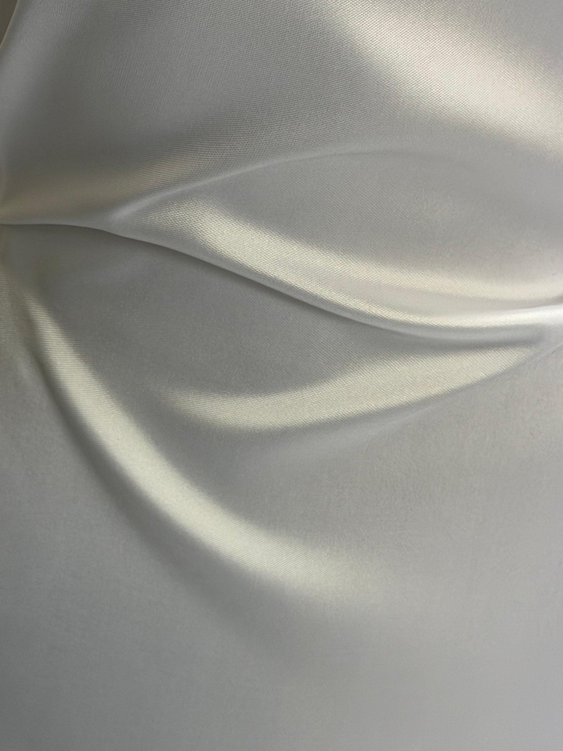 White Silk Blend Soft Mikado - P608